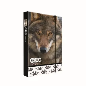 Box na sešity A4 Jumbo GEO WILD Wolf